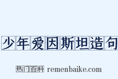 少年爱因斯坦造句是什么意思的图片